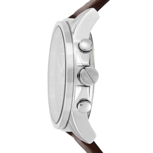 Armani Exchange ▫️ Relógio para homem, movimento cronógrafo de quartzo e caixa de 45 mm com bracelete em pele 3
