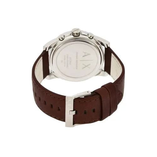 Armani Exchange ▫️ Relógio para homem, movimento cronógrafo de quartzo e caixa de 45 mm com bracelete em pele 4