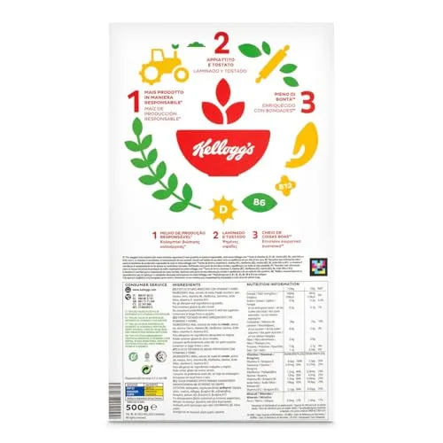 Kellogg's ▫️ Corn Flakes - Cereais para o Pequeno-almoço 500 g 3