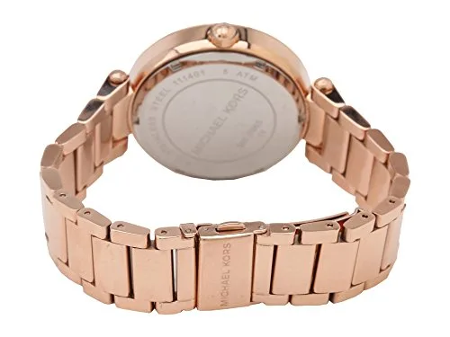 Michael Kors ▫️ Relógio Parker para mulher, movimento de quartzo trifásico com bracelete em aço ou pele 3