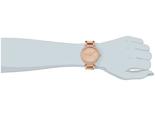 Michael Kors ▫️ Relógio Parker para mulher, movimento de quartzo trifásico com bracelete em aço ou pele 4