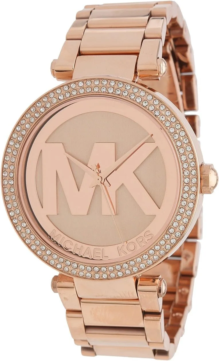 Michael Kors ▫️ Relógio Parker para mulher, movimento de quartzo trifásico com bracelete em aço ou pele