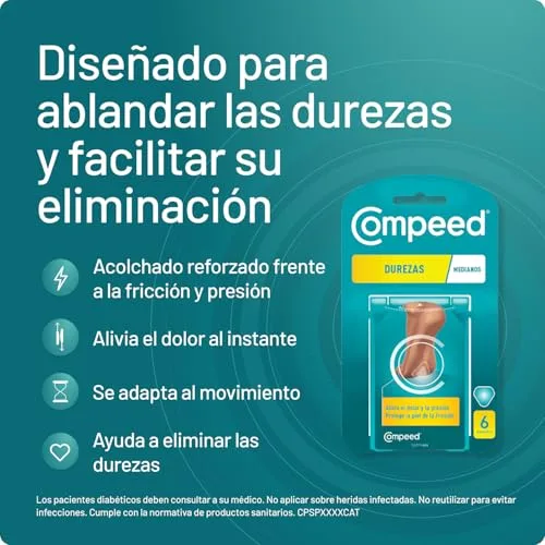 Compeed ▫️ para Calos Médios, Pensos Hidrocoloides para os Pés, Embalagem de 6 unidades 3