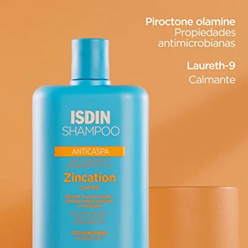 ISDIN ▫️ Zincation Champô Anticaspa para Cabelo Oleoso e Seco - 400 ml 6