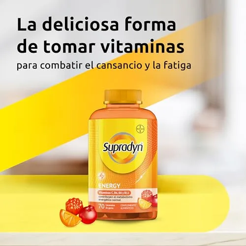 Supradyn ▫️ Energy Gummies 70 gomas, para homens e mulheres 2