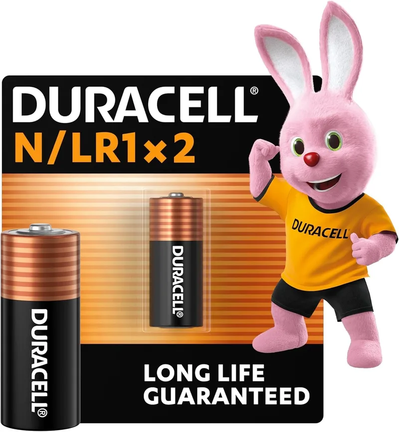 Duracell ▫️ N Pilhas Alcalinas Especiais (Embalagem de 2) 1,5 V, E90/LR1