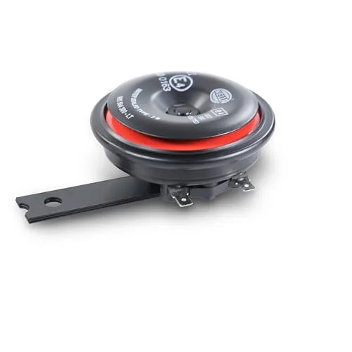 HELLA ▫️ Buzina STYLE HORN S90 12 V 111 dB (A), gama de frequências 415 Hz, som agudo elétrico, cor da caixa vermelho/preto, ligação por ficha plana, Quantidade: 1, 3AL 922 000-951 2
