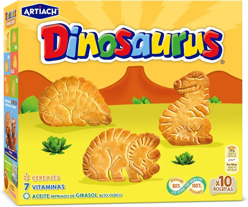 Artiach ▫️ Bolachas Dinosaurus Superfamiliar, 411 g
