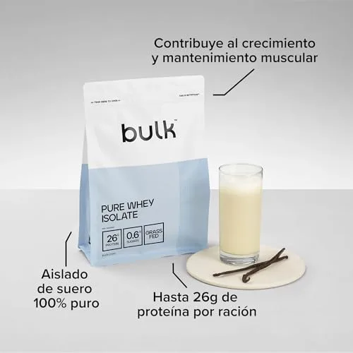 BULK POWDERS ▫️ Proteína de soro de leite isolada a granel, morango, 1 kg 4