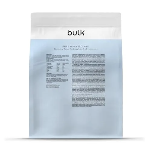 BULK POWDERS ▫️ Proteína de soro de leite isolada a granel, morango, 1 kg 7