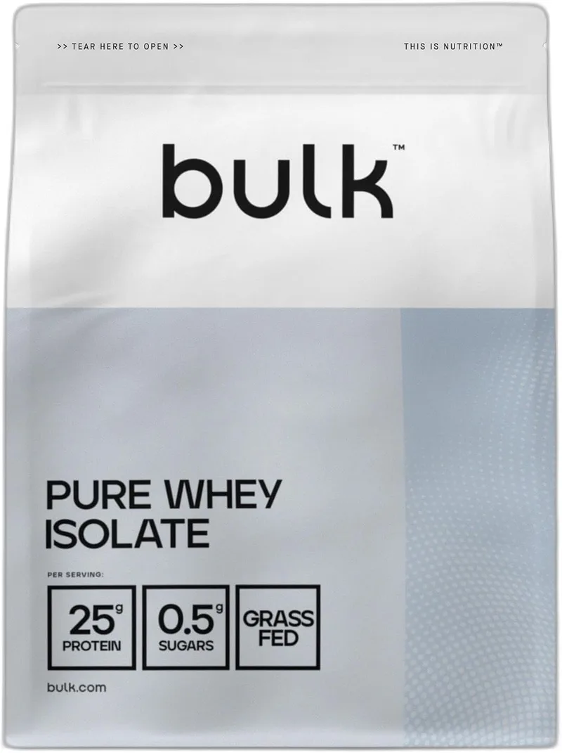 BULK POWDERS ▫️ Proteína de soro de leite isolada a granel, morango, 1 kg