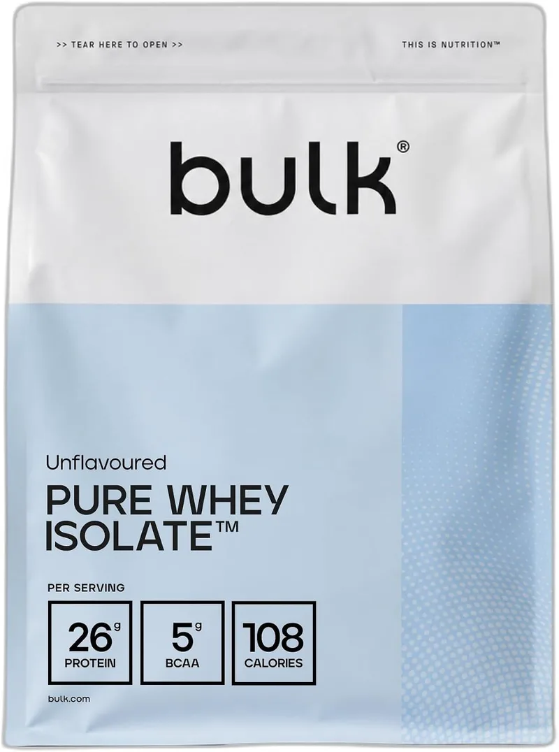 Bulk ▫️ Isolado de proteína de soro de leite a granel, sem sabores adicionados, 1 kg