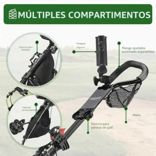 Caddytek ▫️ CaddyLite 11.5 V3 - Carrinho de golfe de 3 rodas, leve e fácil de dobrar 3
