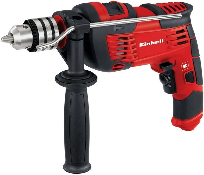 Einhell ▫️ Berbequim de percussão TC-ID 1000 E | 1010 W | Capacidade de perfuração em betão de 16 mm | Porta-brocas com coroa dentada | Limitador de profundidade metálico