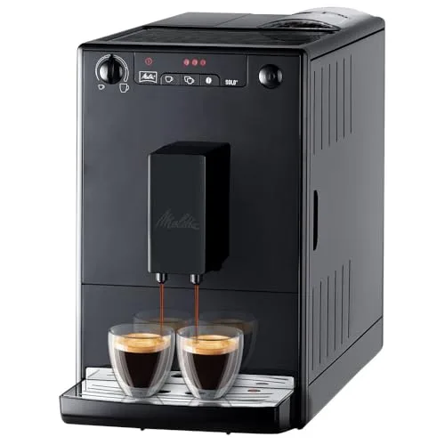 Melitta ▫️ Solo E950-222, Máquina de café superautomática com moedor, 15 bar, café em grão para expresso, limpeza automática, personalizável, Pure Black 2
