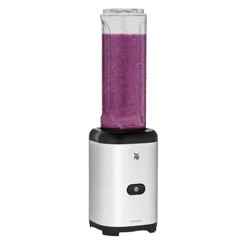 WMF ▫️ Kult X - Liquidificador Individual Mix & Go Mini, 300 W, 0,6 L de capacidade e 4 lâminas em aço inoxidável Cromargan, exterior em aço inoxidável Cromargan, recipiente em TRITAN sem BPA 2