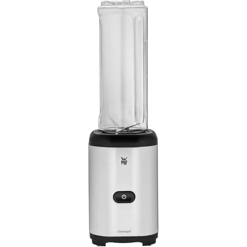 WMF ▫️ Kult X - Liquidificador Individual Mix & Go Mini, 300 W, 0,6 L de capacidade e 4 lâminas em aço inoxidável Cromargan, exterior em aço inoxidável Cromargan, recipiente em TRITAN sem BPA 3