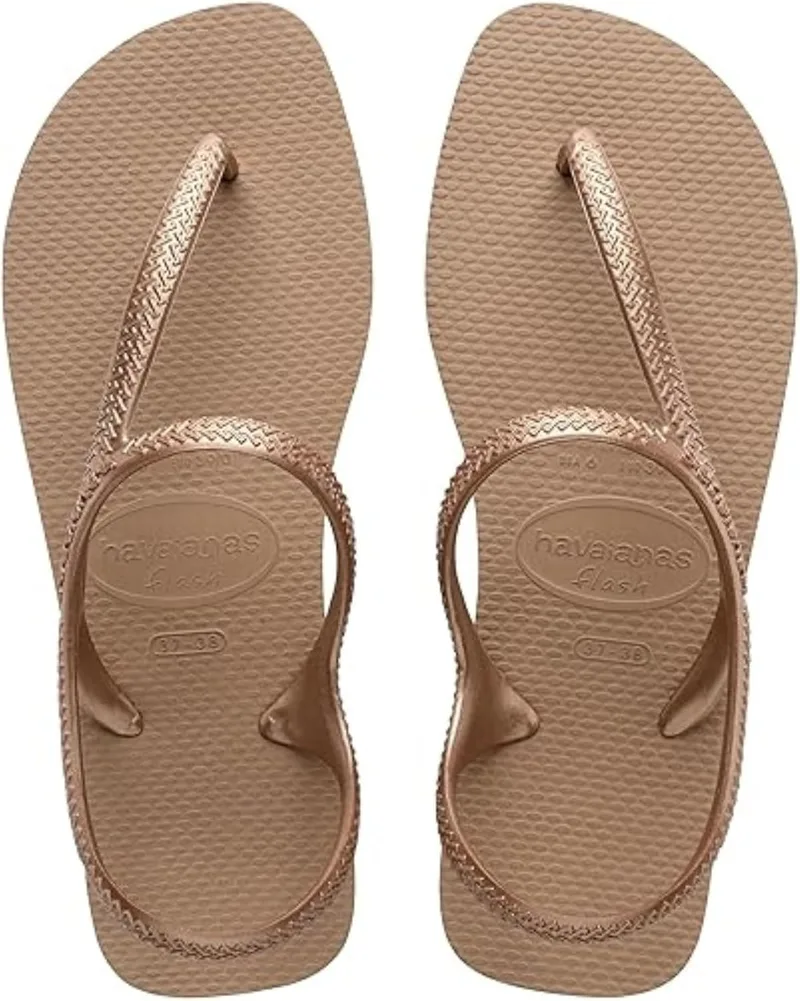 Havaianas ▫️ Flash Urban, Sandálias Femininas Confortáveis, Elegantes e Versáteis, Fecho no Tornozelo, Tiras Cruzadas Metálicas, Femininas