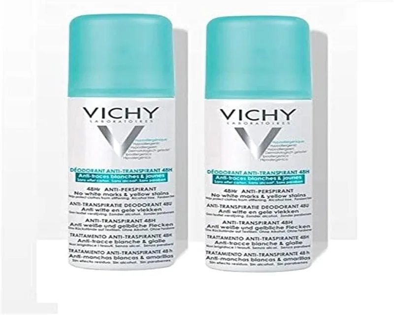VICHY ▫️ 48H Desodorizante Antitranspirante Antimanchas - 2 unidades