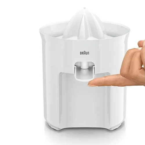 Braun ▫️ TributeCollection CJ3050 - Espremedor elétrico, 60 W, sistema antigotejamento, tampa incluída, lavável na máquina de lavar louça, branco 5