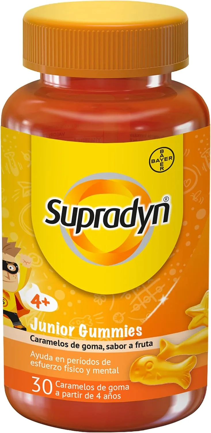 Supradyn ▫️ Junior Gummies para crianças a partir dos 4 anos, sabor a frutas, 30 gummies