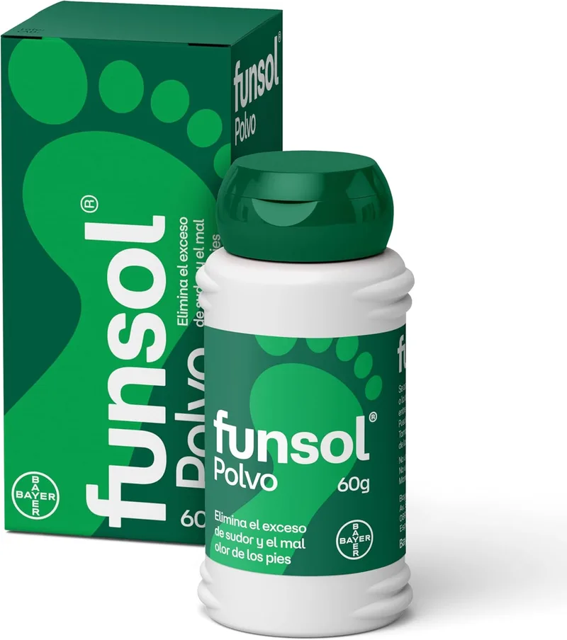 Funsol ▫️ Desodorizante para os pés - Pó 60 g - Reduz o suor excessivo - Elimina o mau odor dos pés - Todo o tipo de calçado - Sapatos - Ténis e Meias