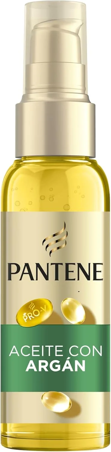 Pantene ▫️ Pro-V Liso e Sedoso Óleo Enriquecido com Argão 100ml, Cabelo Encrespado e Estraçalhado. Sem Enxaguamento