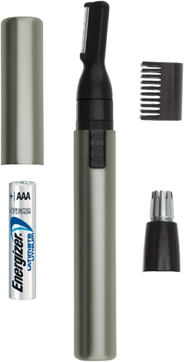 Wahl ▫️ 5640-1016 - Aparador para orelhas, nariz e sobrancelhas, cor prata acetinada