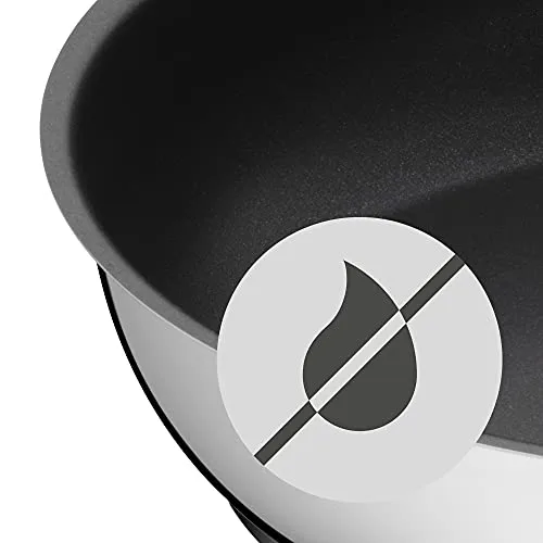 WMF ▫️ Devil - Frigideira antiaderente de 20 cm, frigideira em aço inoxidável com revestimento antiaderente, adequada para todos os tipos de fogões, incluindo os de indução, sem PFOA, cor preta 5