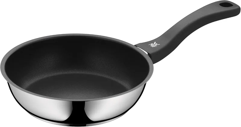 WMF ▫️ Devil - Frigideira antiaderente de 20 cm, frigideira em aço inoxidável com revestimento antiaderente, adequada para todos os tipos de fogões, incluindo os de indução, sem PFOA, cor preta