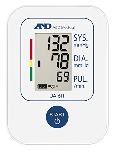 A&D Medical ▫️ Tensiómetro digital de braço, medição precisa da pressão arterial e do pulso, clinicamente validado – UA-611 2