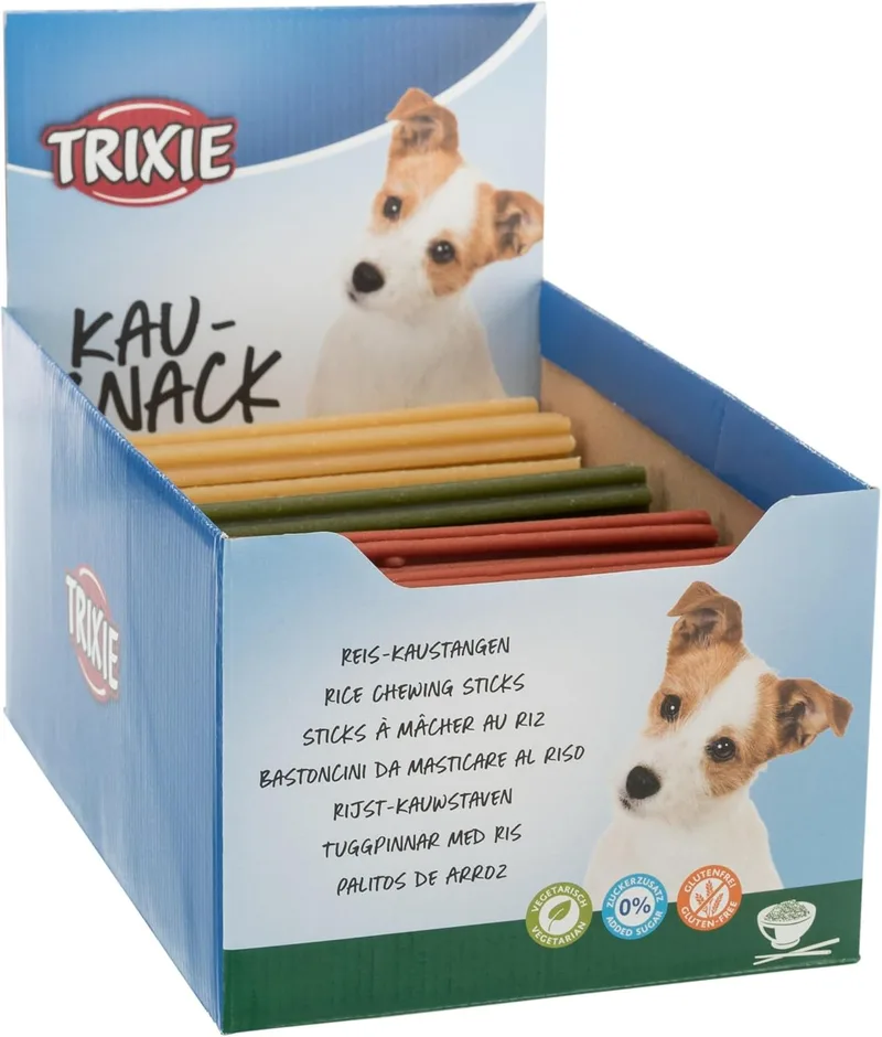 Trixie ▫️ Palitos de arroz mastigáveis, 17 cm, 45 G