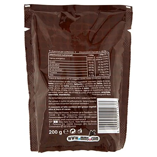 M&M's ▫️ Chocolate, Bolinhas coloridas de chocolate de leite – Snack para partilhar, 200 g 5