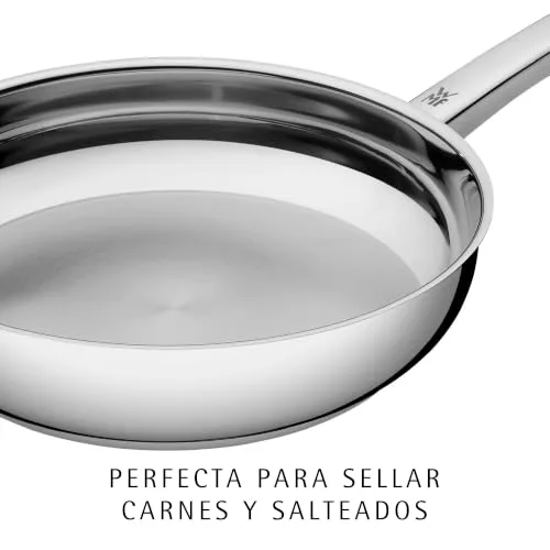 WMF ▫️ Favorit - Frigideira profissional de 20 cm sem revestimento, frigideira de aço inoxidável adequada para indução, aço inoxidável Cromargan, adequada para o forno 7