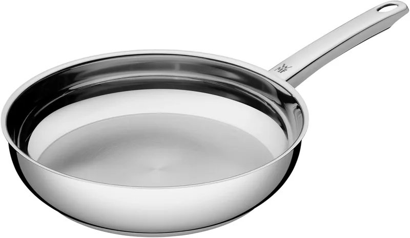 WMF ▫️ Favorit - Frigideira profissional de 20 cm sem revestimento, frigideira de aço inoxidável adequada para indução, aço inoxidável Cromargan, adequada para o forno