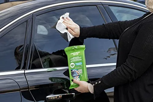 Motorkit ▫️ Toalhetes de tecido biodegradável para vidros de automóvel MTK, 30 unidades. 3
