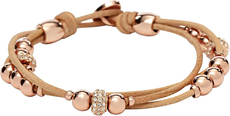 Fossil ▫️ Pulseira para mulher em aço inoxidável ou com pedras semipreciosas, com fecho tipo lagosta ou deslizante