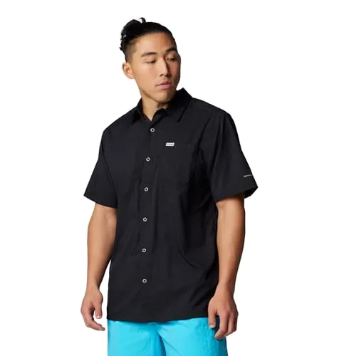 Columbia ▫️ Camisa PFG Slack Tide Camp, camisa de manga curta para caminhadas e trekking para homem 5