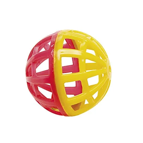 Ferplast ▫️ Brinquedo para gatos Tornado em forma de carrossel, interativo, com 2 bolas incluídas, com peluche, combinável 6