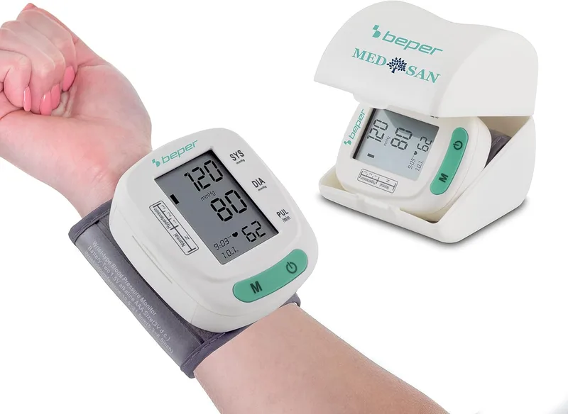 BEPER ▫️ 40.121 Aparelho de medição da tensão arterial digital de pulso Pulso, sistólica, diastólica e pulso irregular, tensão arterial, branco
