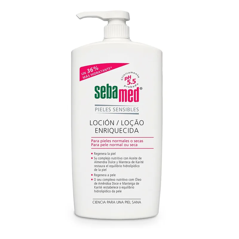 Sebamed ▫️ Loção Enriquecida, Creme Hidratante Corporal para Peles Secas e Sensíveis, Uso Diário
