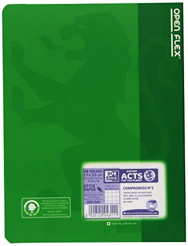 Oxford ▫️ 400026392 Caderno, quadriculado 4 x 4, 48 folhas, A5 2