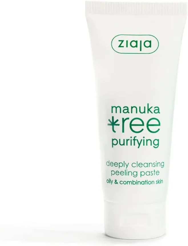 Ziaja ▫️ MANUKA Purifying Facial Exfoliating Paste | Esfoliante adstringente para pele oleosa ou mista | Reduz as imperfeições, desobstrui os poros e previne os pontos negros por
