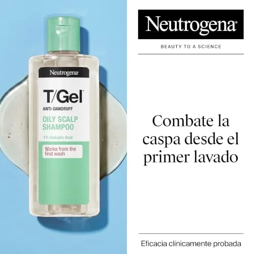 Neutrogena ▫️ T/Gel Champô Anticaspa para Cabelo Oleoso 250 ml, 2 unidades 3