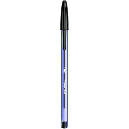 BIC ▫️ Canetas esferográficas Cristal Soft de ponta média (1,2 mm) - Preto, caixa com 50 canetas 2
