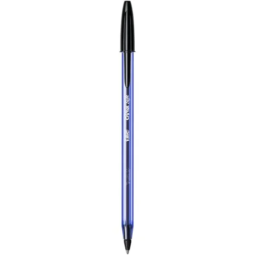 BIC ▫️ Canetas esferográficas Cristal Soft de ponta média (1,2 mm) - Preto, caixa com 50 canetas 3
