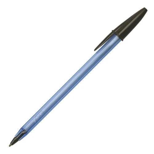 BIC ▫️ Canetas esferográficas Cristal Soft de ponta média (1,2 mm) - Preto, caixa com 50 canetas 4