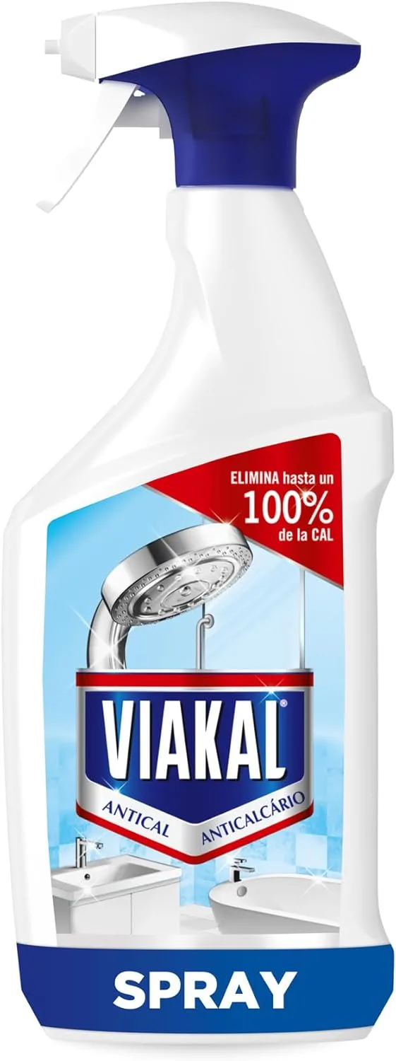 VIAKAL ▫️ Clásico em Spray com Tecnologia Antigotejamento, o Número Um no Combate ao Calcário e às Manchas de Água na Casa de Banho, 700 ml