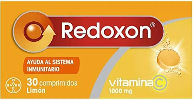 REDOXON ▫️ Vitamina C 1000 mg - Ajuda o sistema imunitário e as defesas do organismo - Favorece a absorção do ferro - Efeito antioxidante - Fornecimento para 1 mês - Sabor a limão - Sem glúten