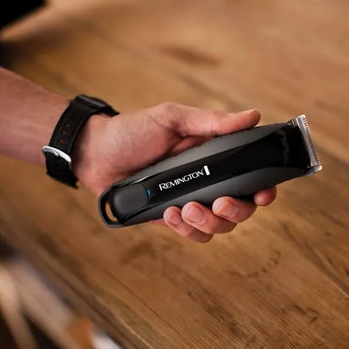 Remington ▫️ Máquina de cortar cabelo para homem, corte profissional, lâminas em aço inoxidável, estrutura em policarbonato indestrutível, 11 pentes, 1,5-25 mm, bateria de lítio, 120 minutos de autonomia sem fio, estojo HC5880 6
